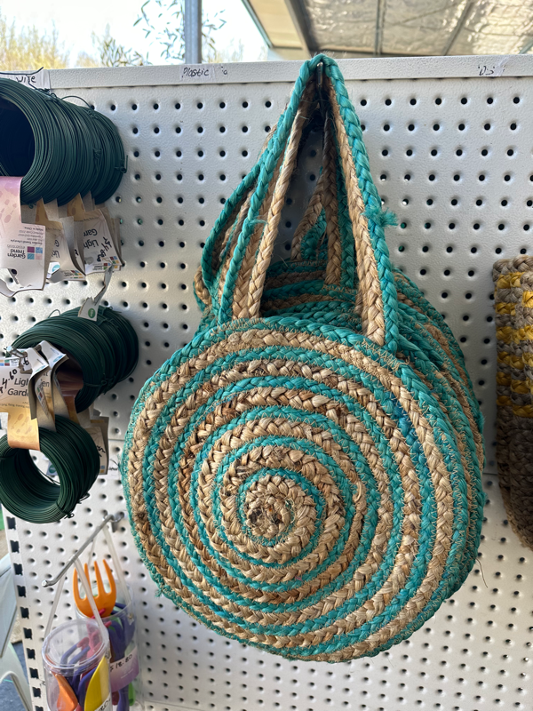 Round jute bag Canberra Nursery & Garden Centre